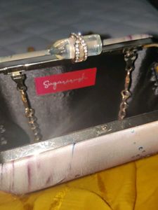 Abstract Print Clutch Bag
