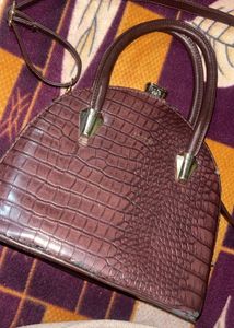 J BLUES Crocodile Embossed Dome Handbag/SlingBag👜
