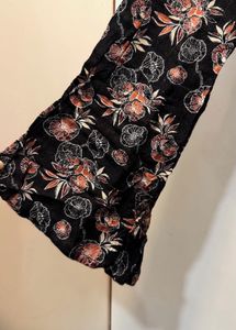 Floral Print V-Neck Mini Dress