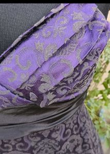 Elegant Purple Party Dress