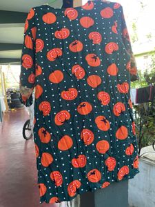 Cute Tomato Print Nighty