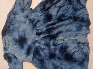 Blue Tie-Dye Top
