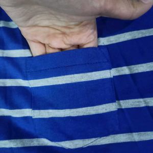 Blue Crop Top