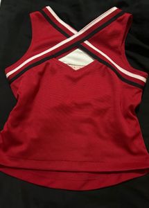 Red &amp; White "SHS" Cheerleading Top