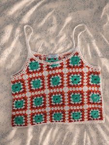 Boho Crochet Cami Top