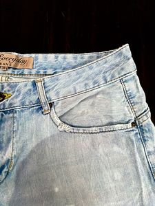 Light Wash Denim Shorts