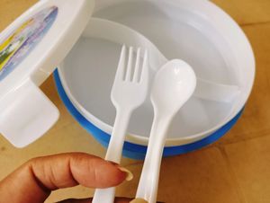Round Plastic Lunch Box
