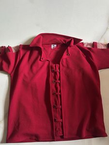 Red Corset Style Crop Top