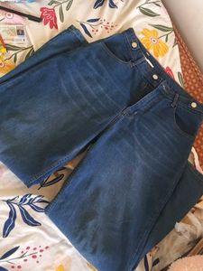 Wide Leg Denim Jeans