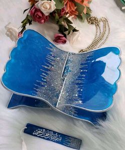Elegant Resin Quran Stand with Book