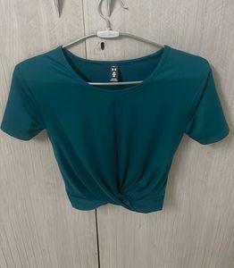 Teal Activewear Top