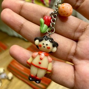 Cute Handmade Doll Keychain