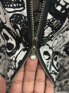 Unique Skull Print Bomber Jacket