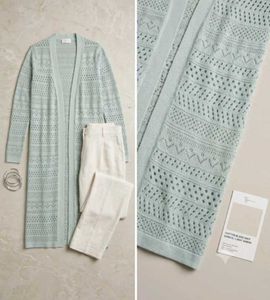 Light Blue Knit Cardigan