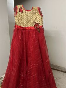 Beautiful Red & Gold Gown