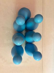 Blue Bowling Ball and Pins Toy Set
