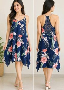 Floral Print Midi Dress