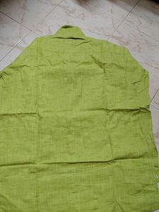 New XL Men's Pure Cotton Green Shirt