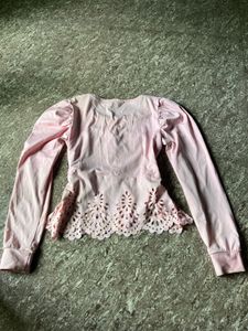 Combo of 3 Sheer Pink Floral Crop Top &amp; Blouse