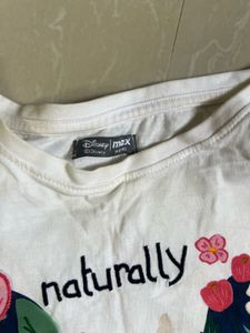 Cute Minnie Mouse Floral T-Shirt Set