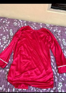 Satin Pajama Set - Pink
