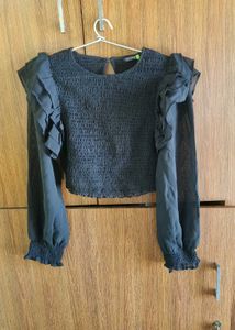 Chic Black Crop Top