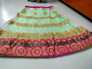 lehnga choli with unstitched blouse material