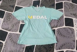 Aqua Blue Graphic T-Shirt