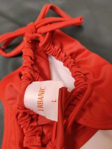 Red Off-Shoulder Bikini Set