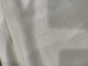 Men's Beige Linen Blend Trousers