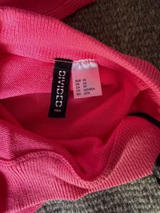 H&amp;M Bright Pink Fine Knit Sweater