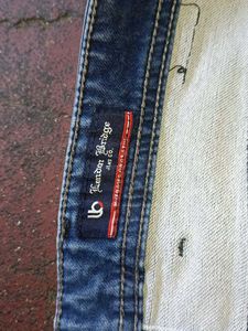 Men's Ripped Blue Jeans