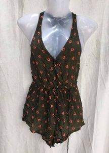 Cute Black &amp; Pink Romper