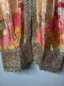 Elegant Floral Print Lehenga Choli