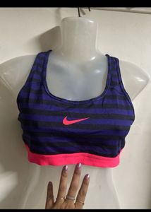 Nike Striped Sports Bra
