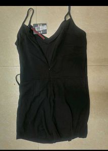 Black Wrap Romper