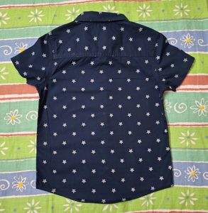 Star Printed Shirt in Blue Colour Size 5-6 yrs