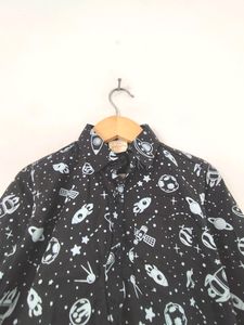 Black Printed Shirt (Boy's)