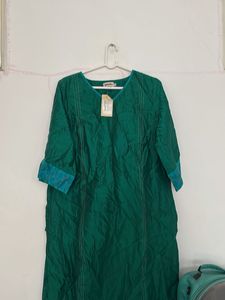 Elegant Green Cotton Kurta