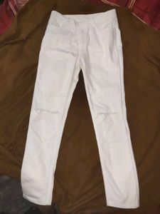 White Ripped Jeans