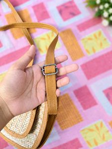 Chic Straw Crossbody Bag