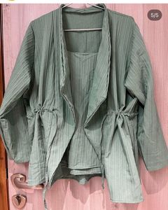 Stylish Striped Duster Jacket
