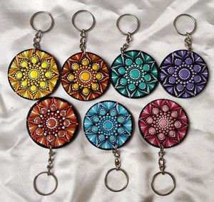 Dot Mandala Keychains . Colours Can Be Customized