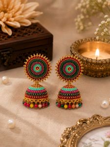 Boho Jhumka Earrings