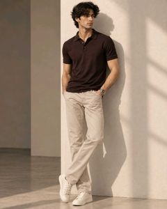 Men's Chinos - Classic Beige Trousers
