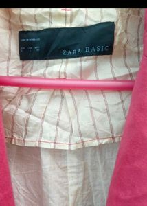 ZARA BASIC Pink Coat
