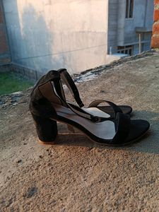 Black Casual Heels For Women's And Girls