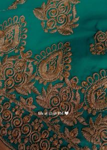 Elegant Navy  and sky blue gharara set
