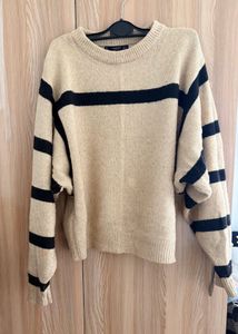 Mango Cozy Striped Knit Sweater