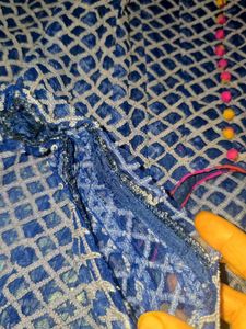 Elegant Blue Printed Kurta usd